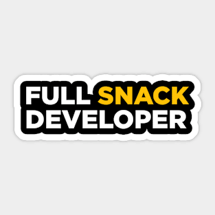 Full Stack Developer Funny Sticker